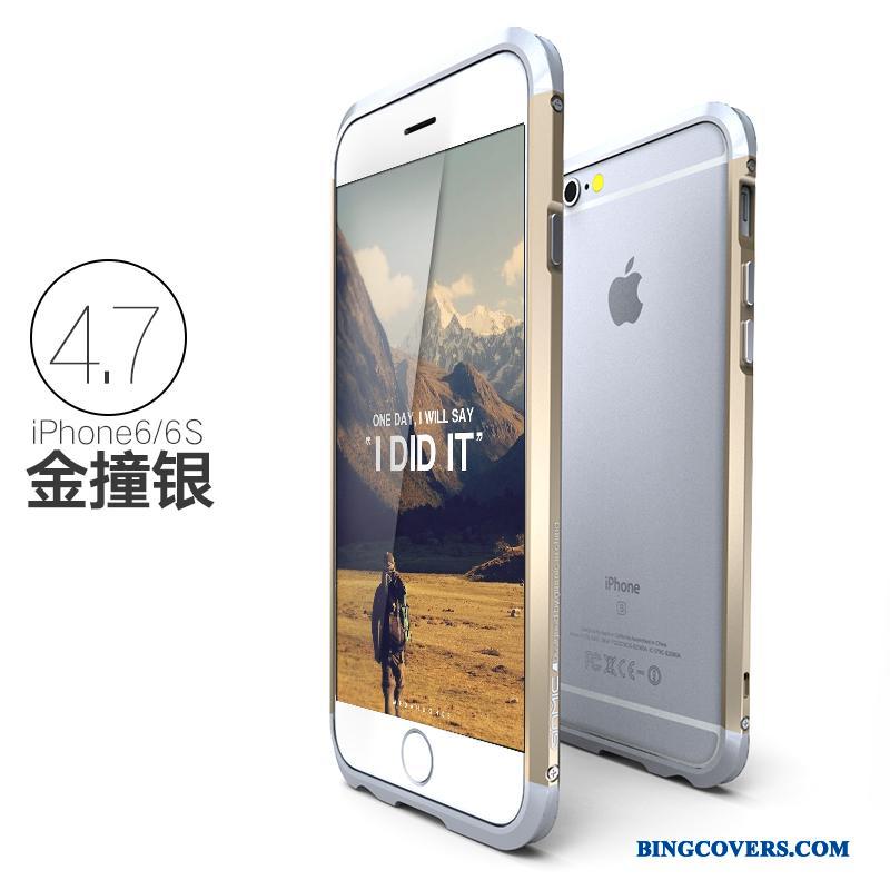 iPhone 6/6s Tynd Blå Cover Metal Telefon Etui Beskyttelse Trend