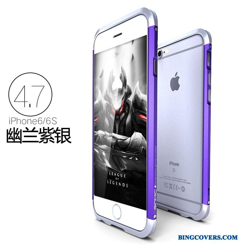 iPhone 6/6s Tynd Blå Cover Metal Telefon Etui Beskyttelse Trend