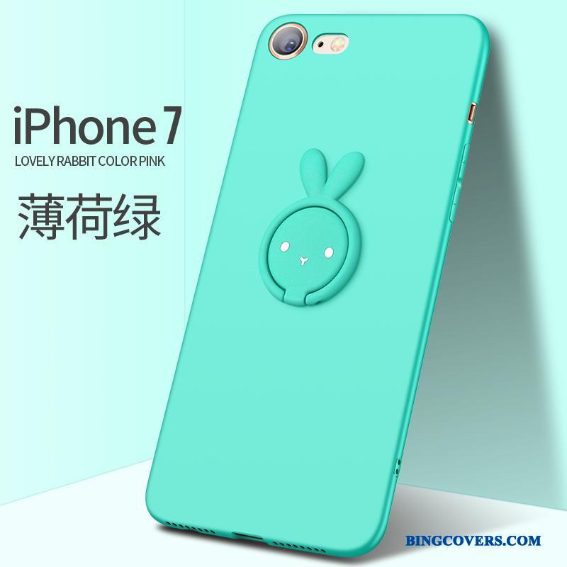 iPhone 7 Af Personlighed Lyserød Telefon Etui Cover Anti-fald Silikone Kreativ
