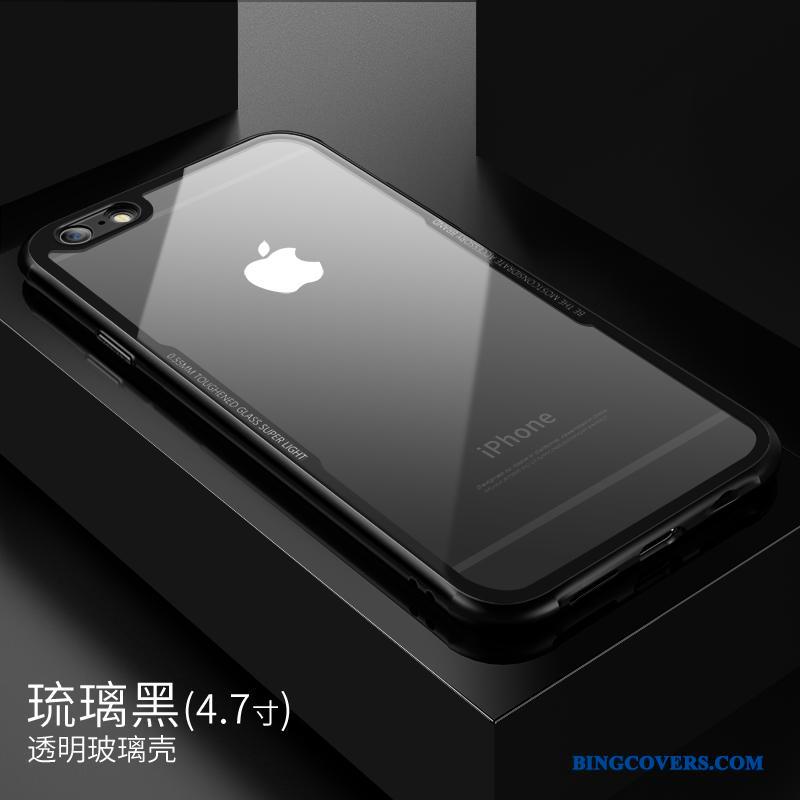 iPhone 7 Anti-fald Hvid Glas Telefon Etui Ny Trend Gennemsigtig