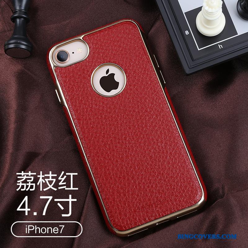 iPhone 7 Beskyttelse Telefon Etui Simple Orange Anti-fald Business Cover