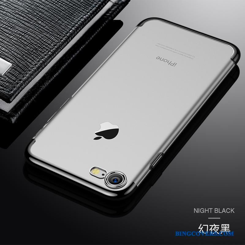 iPhone 7 Blød Gennemsigtig Pu Telefon Etui Cover Blå Silikone