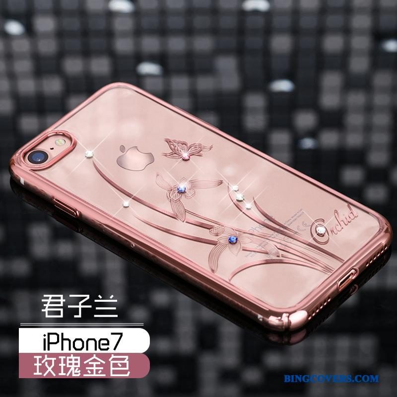 iPhone 7 Cover Luksus Ny Trendy Anti-fald Guld Telefon Etui