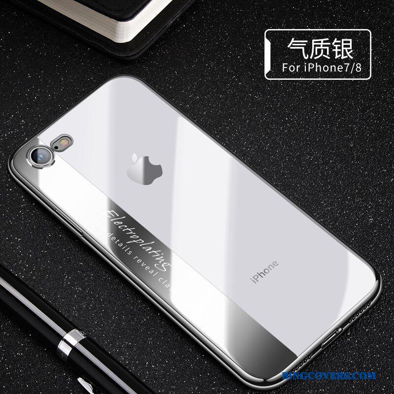 iPhone 7 Gennemsigtig Sort Af Personlighed Cover Blød Telefon Etui Silikone