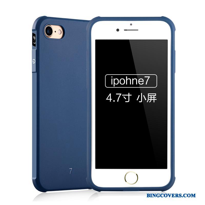 iPhone 7 Mobiltelefon Etui Silikone Blå Blød Cover Beskyttelse