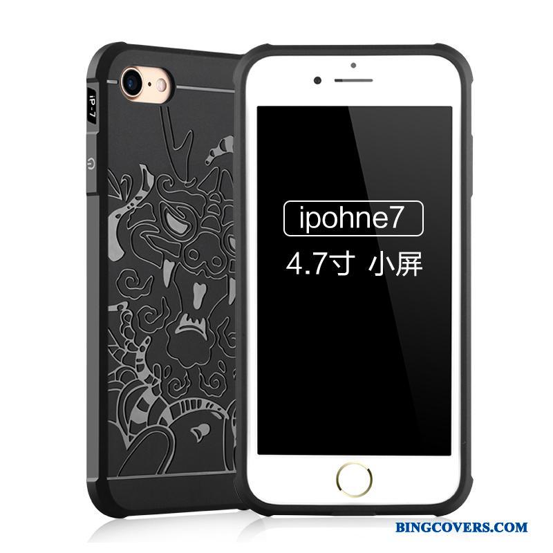 iPhone 7 Mobiltelefon Etui Silikone Blå Blød Cover Beskyttelse