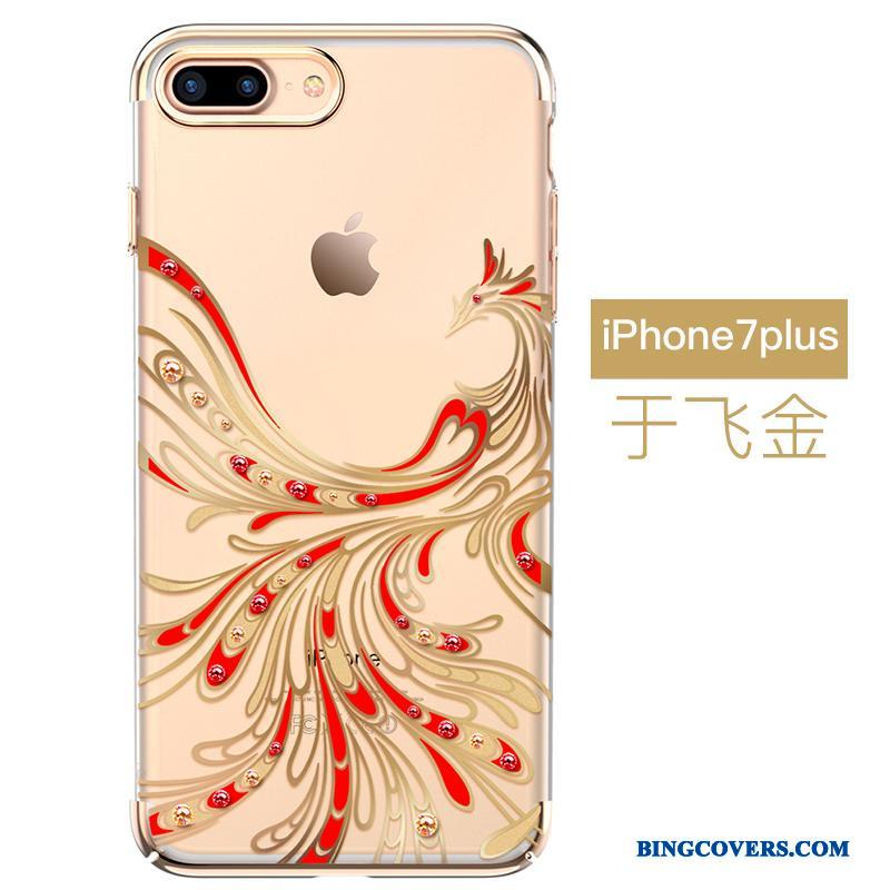 iPhone 7 Plus Alt Inklusive Anti-fald Trend Rød Telefon Etui Cover Beskyttelse