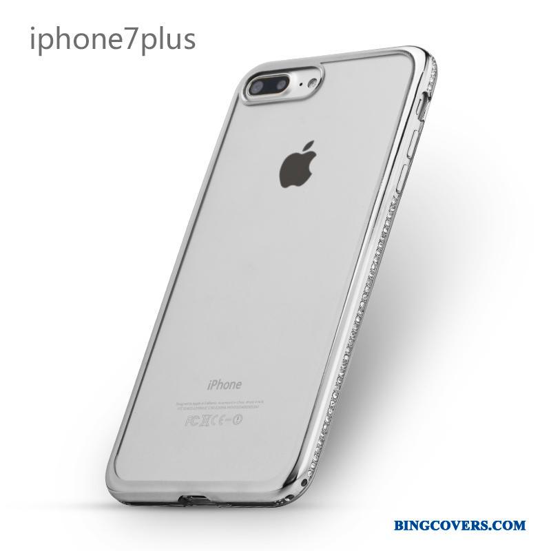 iPhone 7 Plus Strass Telefon Etui Silikone Ny Beskyttelse Anti-fald Cover