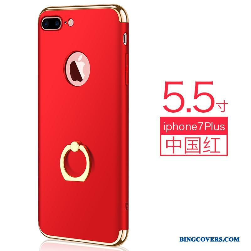 iPhone 7 Plus Tynd Trendy Telefon Etui Cover Pu Hængende Ornamenter Rød
