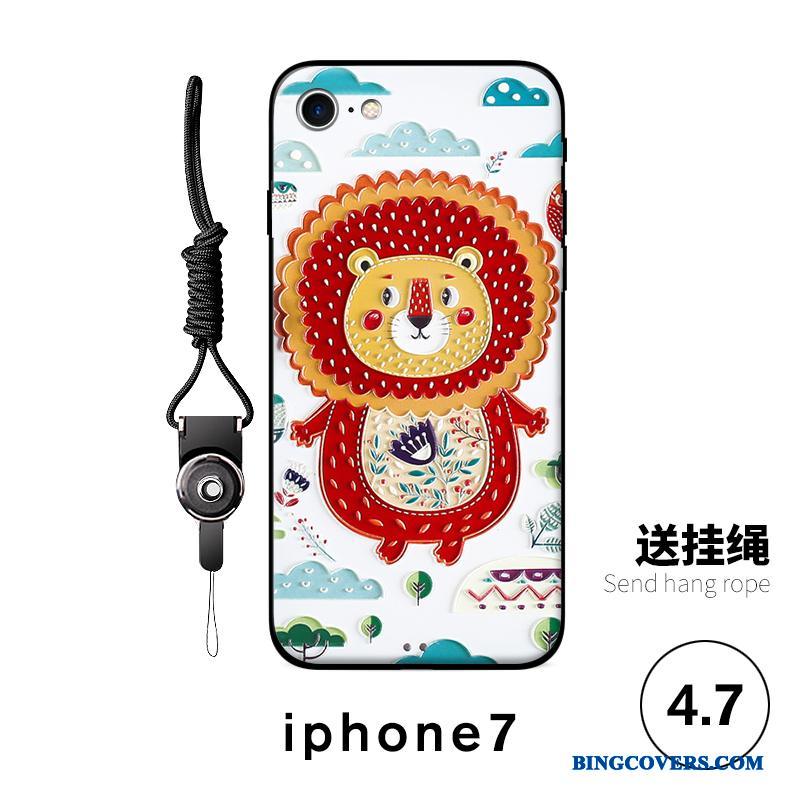 iPhone 7 Smuk Alt Inklusive Relief Blød Telefon Etui Cartoon Anti-fald