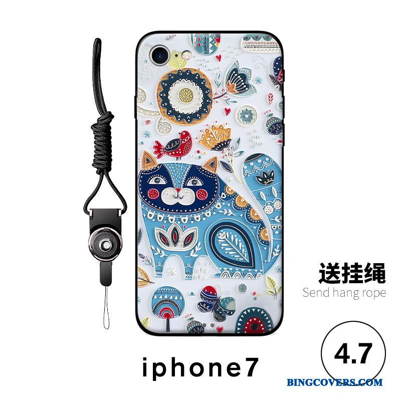 iPhone 7 Smuk Alt Inklusive Relief Blød Telefon Etui Cartoon Anti-fald