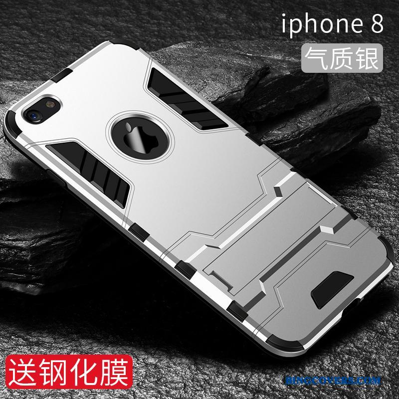 iPhone 8 Alt Inklusive Telefon Etui Trendy Silikone Sort Cover Af Personlighed