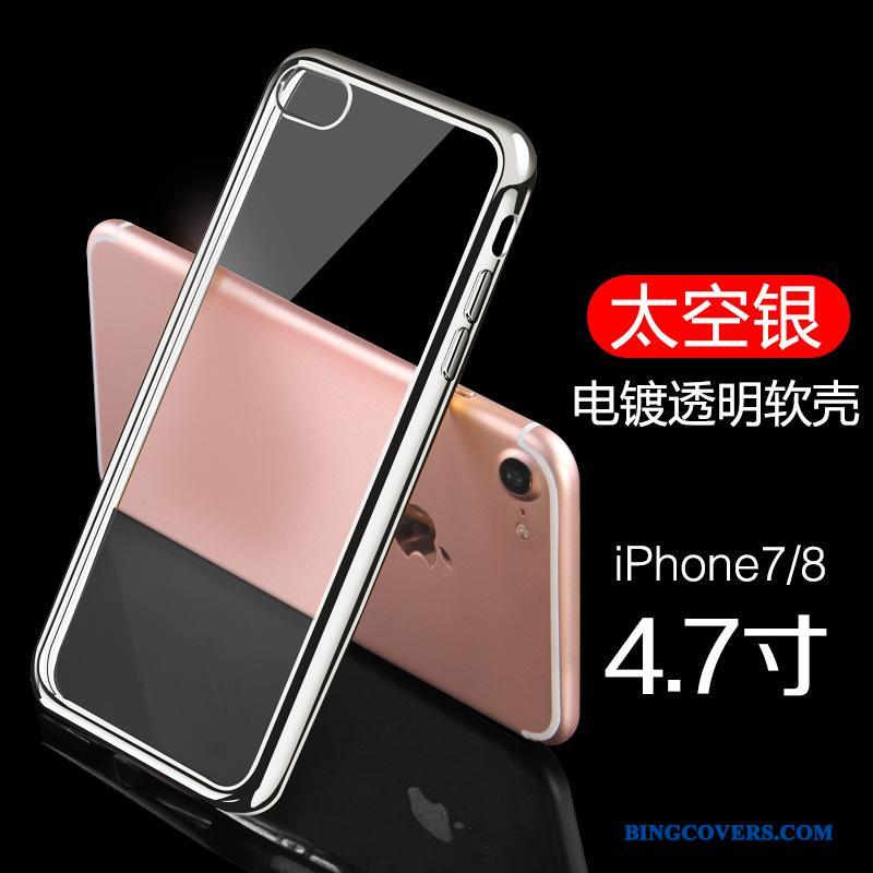 iPhone 8 Belægning Beskyttelse Etui Telefon Tynd Cover Rød