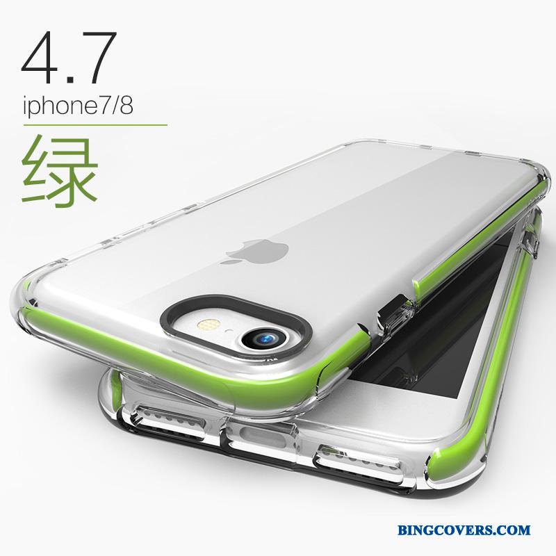 iPhone 8 Blød Cover Telefon Etui Silikone Alt Inklusive Lyserød Gennemsigtig