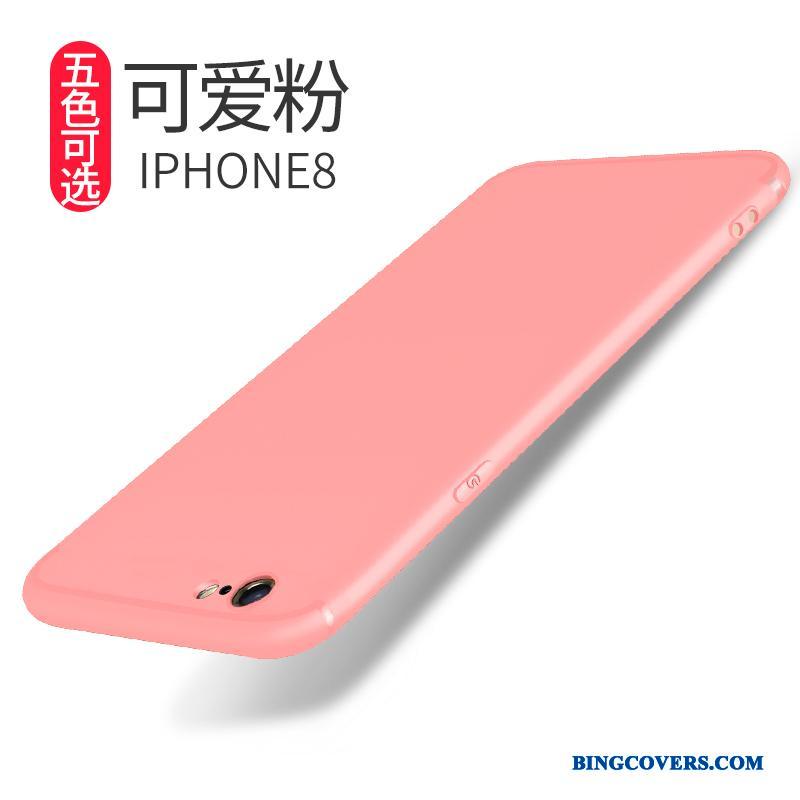 iPhone 8 Blød Silikone Nubuck Anti-fald Cover Telefon Etui Beskyttelse