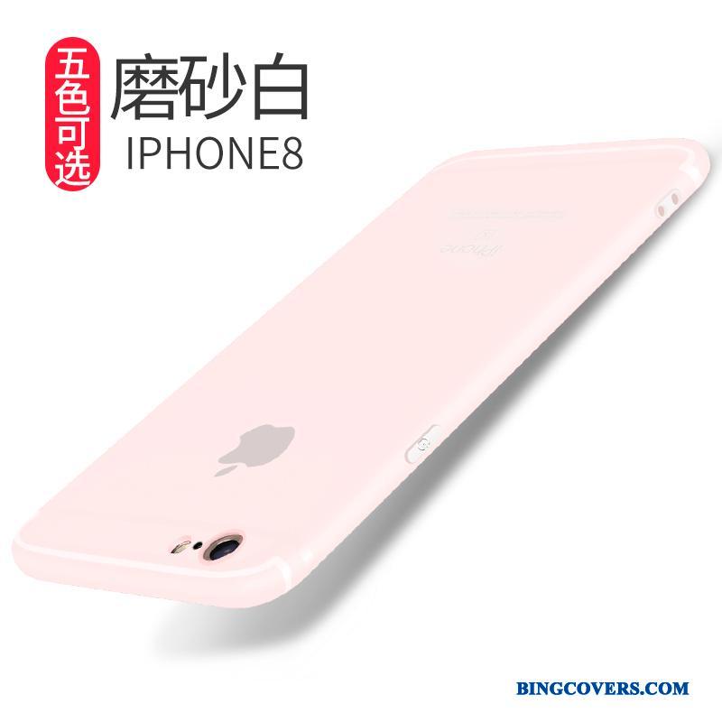 iPhone 8 Blød Silikone Nubuck Anti-fald Cover Telefon Etui Beskyttelse