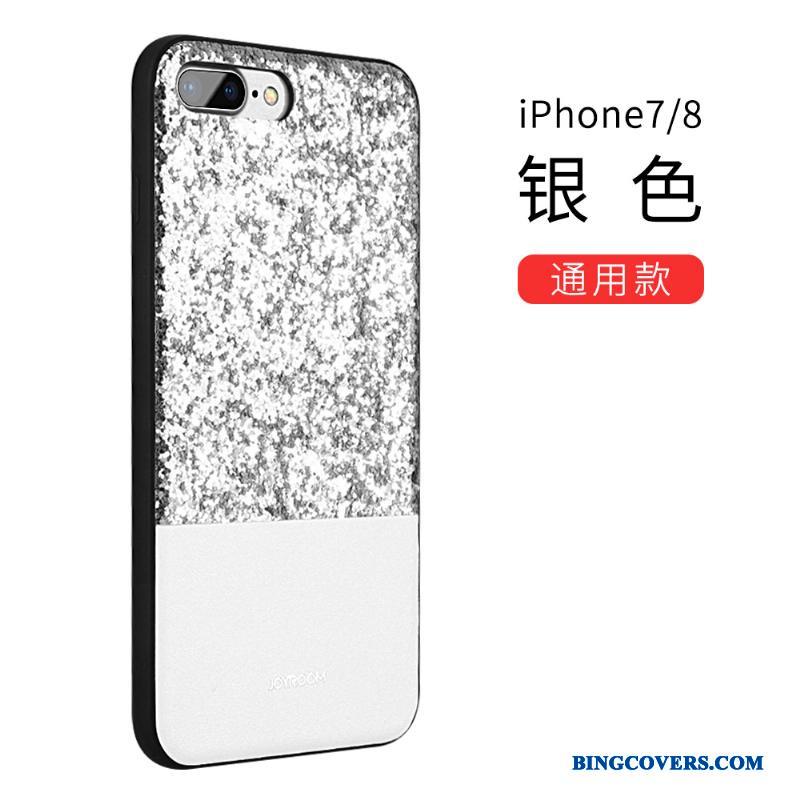 iPhone 8 Etui Telefon Beskyttelse Af Personlighed Alt Inklusive Anti-fald Lilla