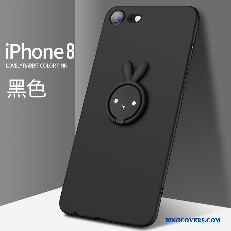 iPhone 8 Plus Af Personlighed Kreativ Anti-fald Rød Cover Silikone Telefon Etui