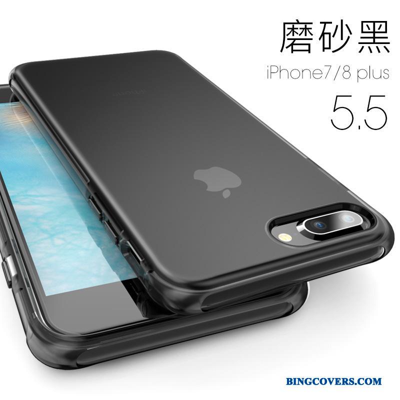 iPhone 8 Plus Alt Inklusive Cover Gennemsigtig Blød Telefon Etui Silikone Lyserød