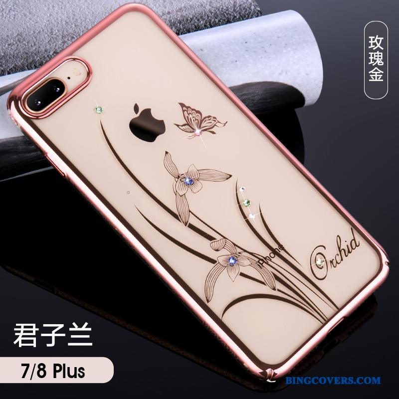 iPhone 8 Plus Alt Inklusive Telefon Etui Ny Rosa Guld Cover Luksus Trendy