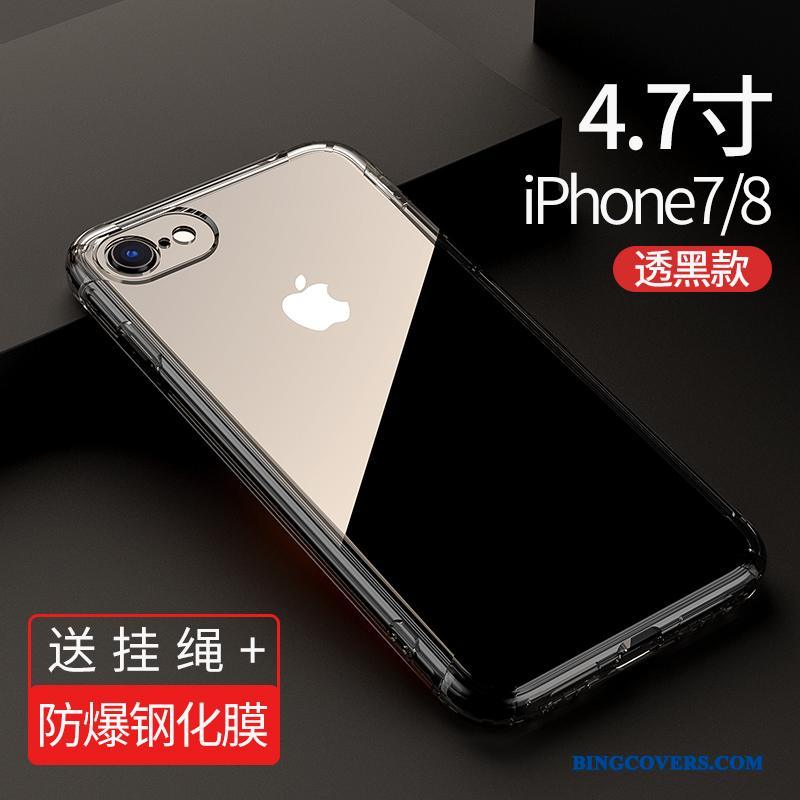 iPhone 8 Plus Alt Inklusive Telefon Etui Silikone Anti-fald Cover Gennemsigtig Gasbag