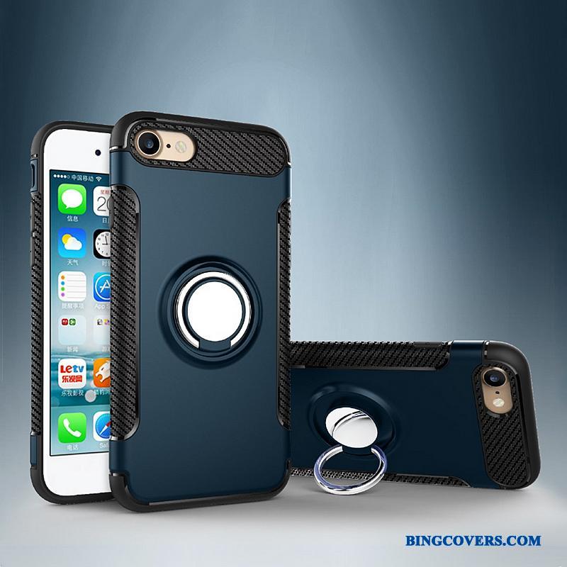 iPhone 8 Plus Anti-fald Bil Beskyttelse Cover Telefon Etui Magnetisk Support