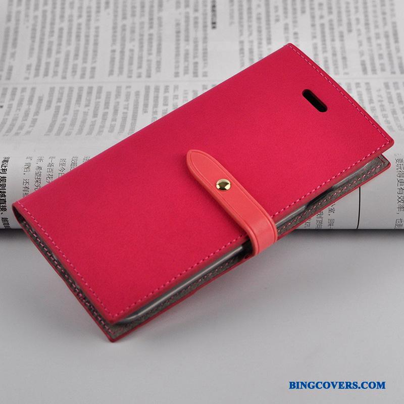 iPhone 8 Plus Etui Alt Inklusive Rød Trend Folio Beskyttelse Silikone Lædertaske