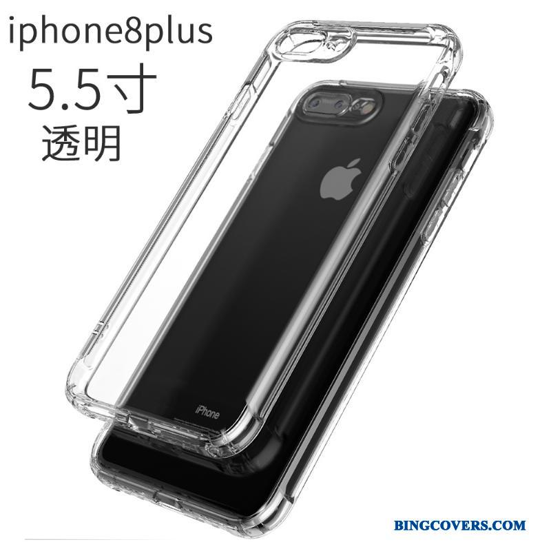 iPhone 8 Plus Gasbag Telefon Etui Anti-fald Blød Silikone Alt Inklusive Gennemsigtig