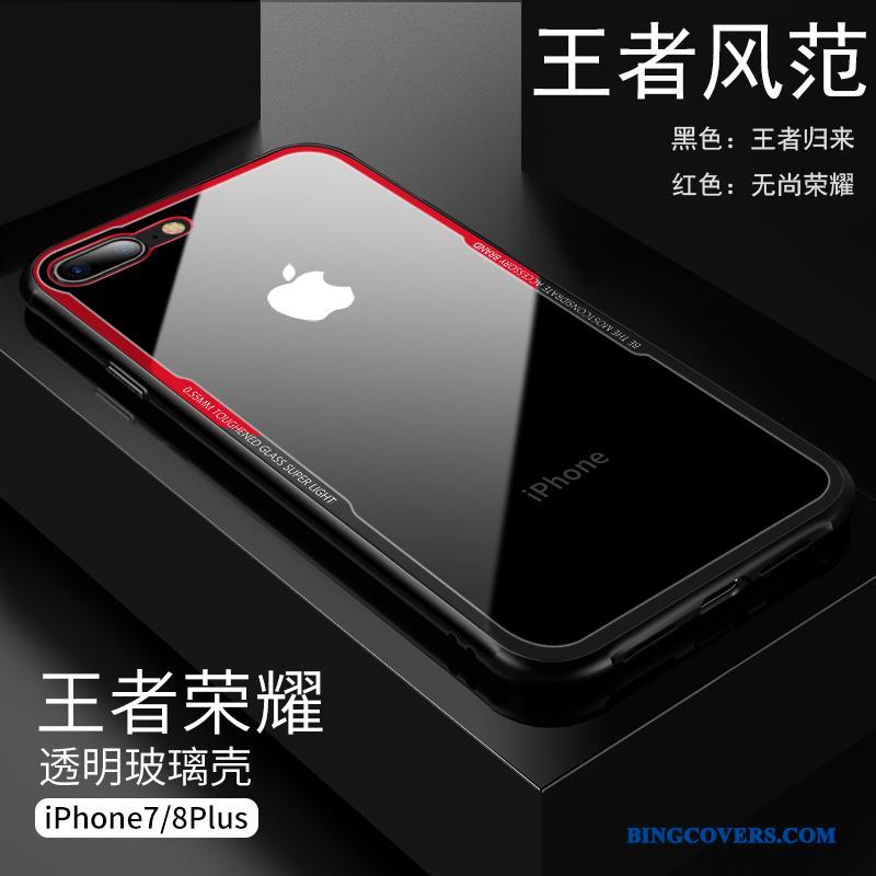 iPhone 8 Plus Sort Telefon Etui Beskyttelse Trend Tynd Anti-fald Ny
