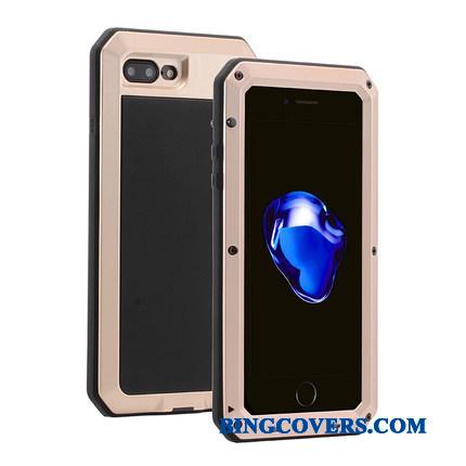 iPhone 8 Plus Telefon Etui Armour Metal Trend Silikone Kreativ Blød