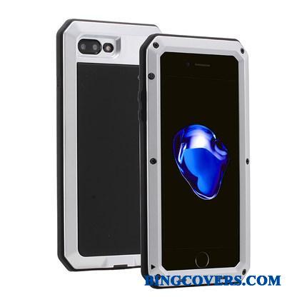 iPhone 8 Plus Telefon Etui Armour Metal Trend Silikone Kreativ Blød