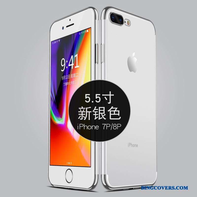 iPhone 8 Plus Telefon Etui Gennemsigtig Alt Inklusive Silikone Blød Cover Tynd