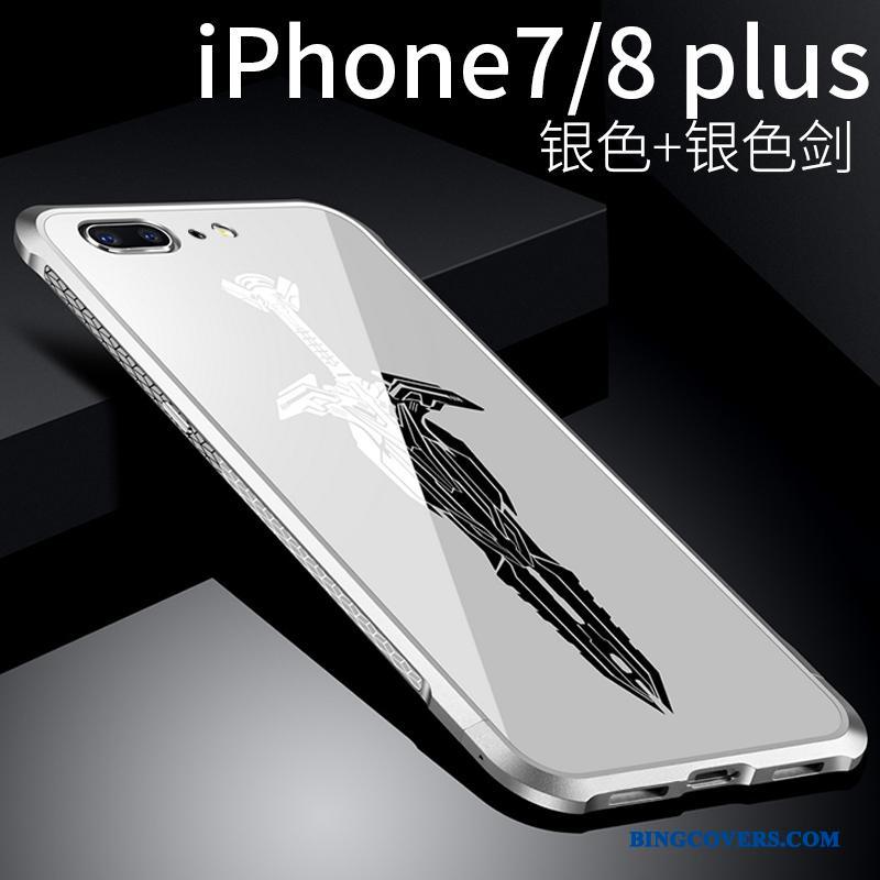 iPhone 8 Plus Tynde Alt Inklusive Trend Telefon Etui Super Sølv Anti-fald