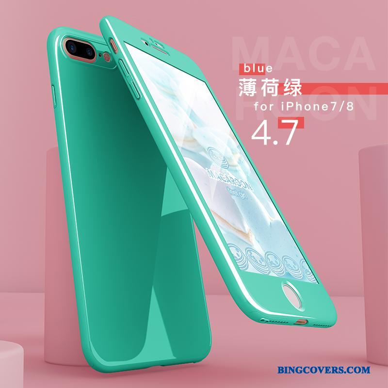 iPhone 8 Telefon Etui Alt Inklusive Beskyttelse Trend Ny Grøn Cover