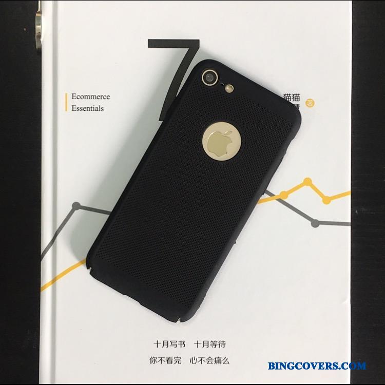 iPhone 8 Udstrålende Nubuck Anti-fald Beskyttelse Guld Cover Telefon Etui