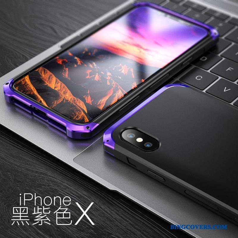 iPhone X Ny Kreativ Cover Blå Telefon Etui Beskyttelse Alt Inklusive