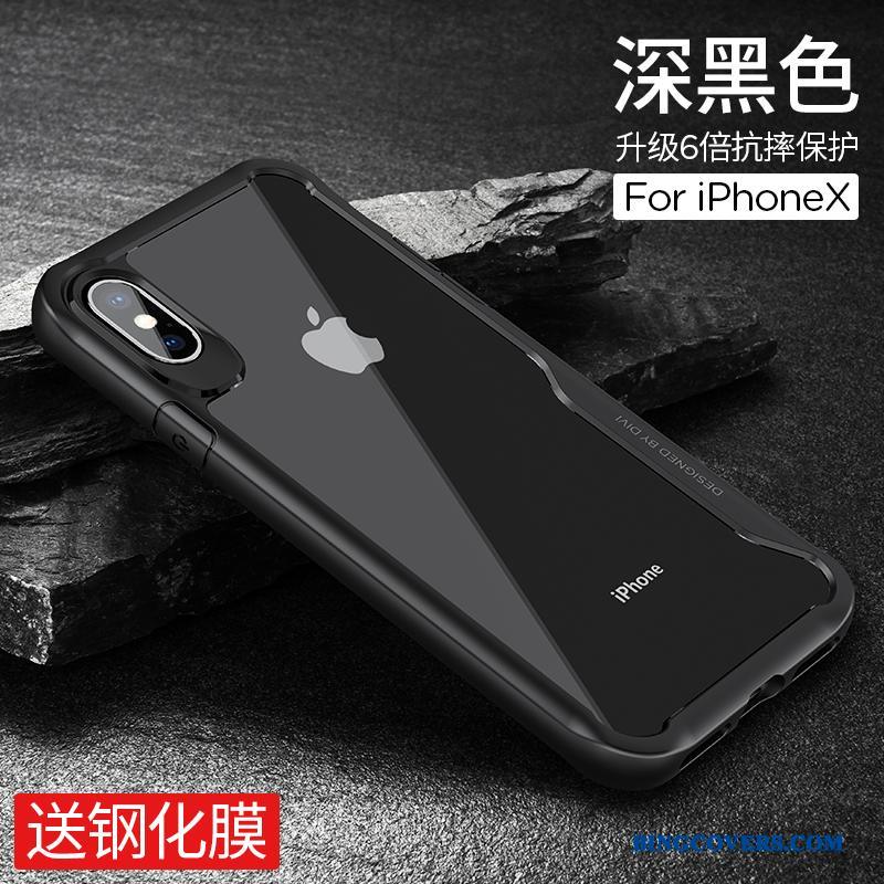iPhone X Rød Telefon Etui Anti-fald Cover Alt Inklusive Eksplosionsbeskyttelse Ny