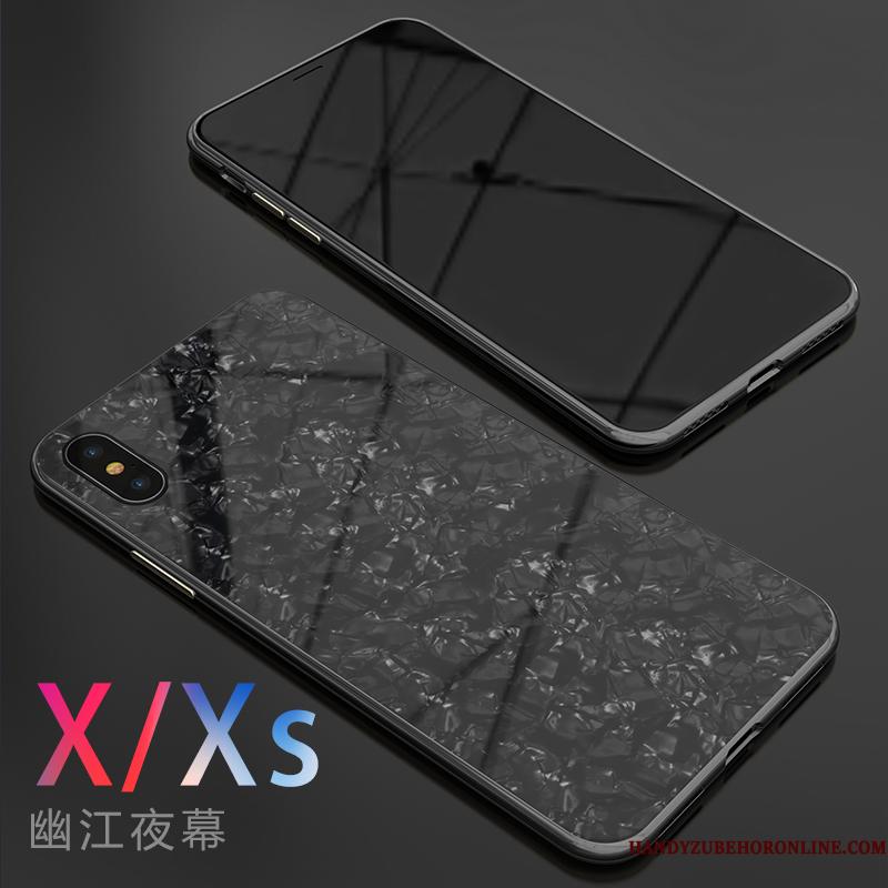 iPhone Xs Etui Kreativ Anti-fald Spejl Shell Ny Net Red Cover