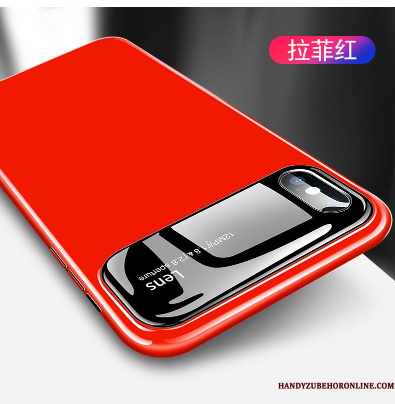 iPhone Xs Etui Spejl Trendy Tynd Gul Glas Alt Inklusive Net Red