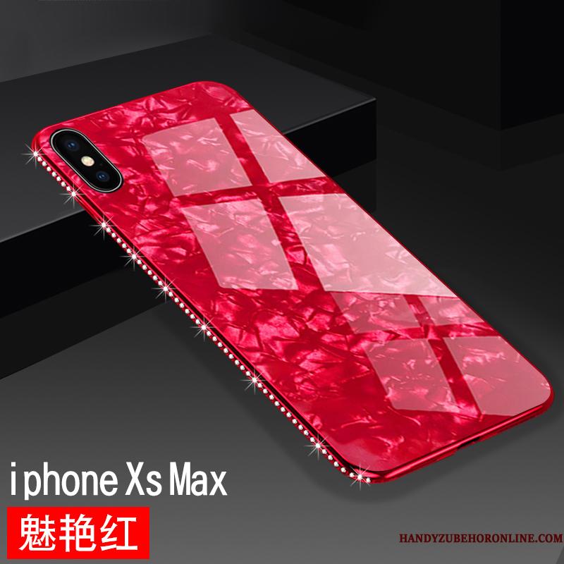 iPhone Xs Max Etui Silikone Blød Kreativ Alt Inklusive Trendy Glas Ny