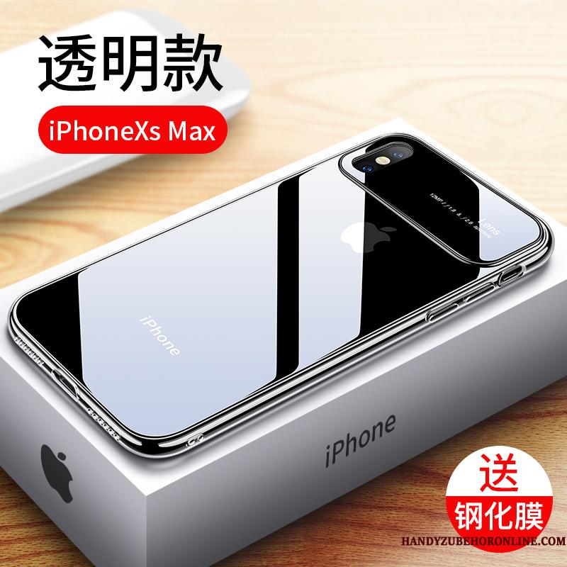 iPhone Xs Max Hvid Anti-fald Tynd Trendy Telefon Etui Gennemsigtig Ny