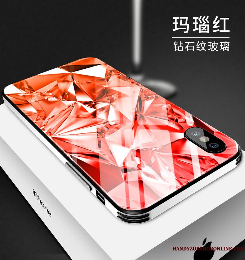 iPhone Xs Max Mode Silikone Kreativ Ny Telefon Etui Rød Net Red