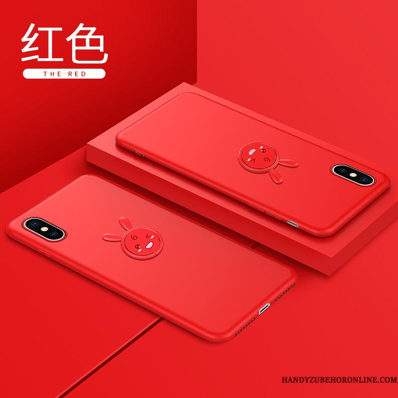 iPhone Xs Max Net Red Cover Stjerne Kreativ Silikone Beskyttelse Telefon Etui