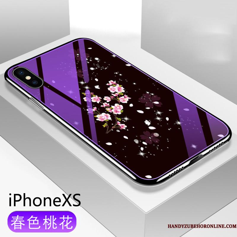 iPhone Xs Telefon Etui Blød Trendy Belægning Silikone Ny Net Red