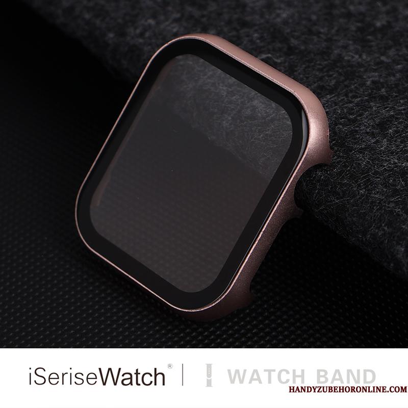 Apple Watch Series 1 Lyserød Beskyttelse Alt Inklusive Ramme Etui Skærmbeskyttelse Hærdning