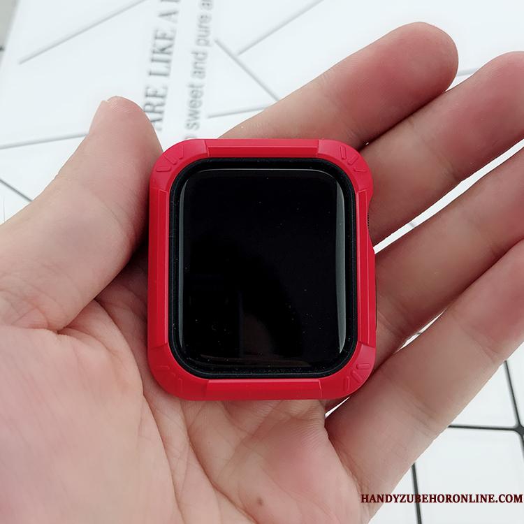 Apple Watch Series 2 Etui Silikone Rød Blød Anti-fald Alt Inklusive Beskyttelse Cover