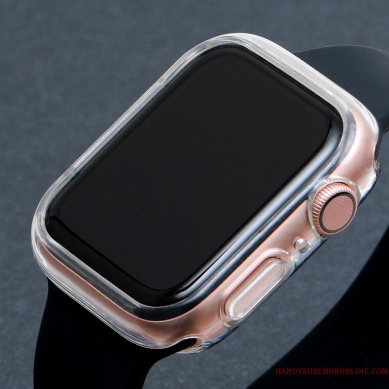 Apple Watch Series 2 Etui Vandtætte Stjerne Ramme Gennemsigtig Mønster Pu Silikone
