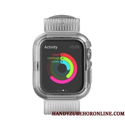 Apple Watch Series 4 Silikone Sport Anti-fald Beskyttelse Cover Grå Etui
