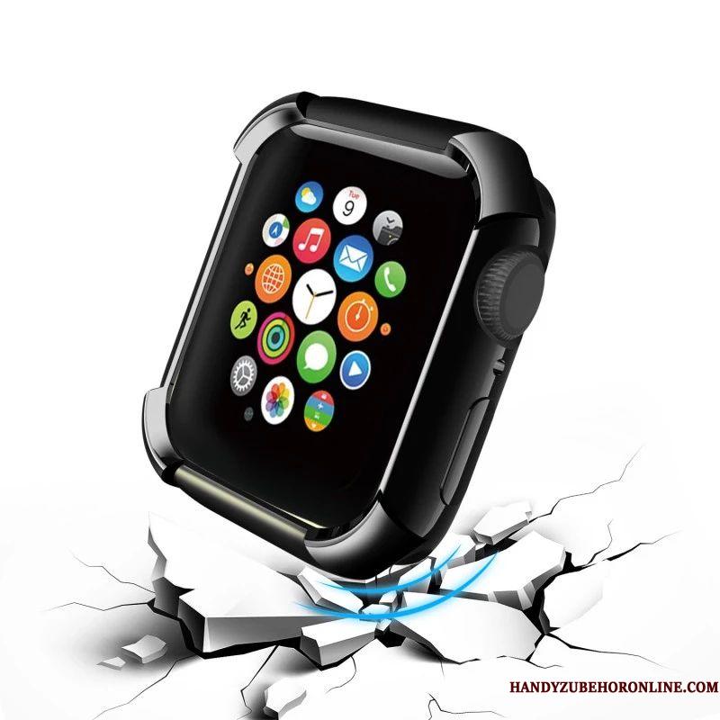 Apple Watch Series 5 Anti-fald Cover Belægning Etui Tilbehør Silikone Sort