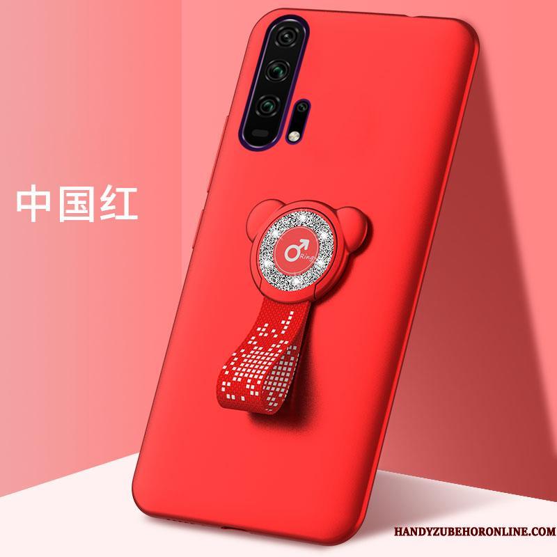 Honor 20 Pro Beskyttelse Etui Trendy Rød Telefon Mode Alt Inklusive